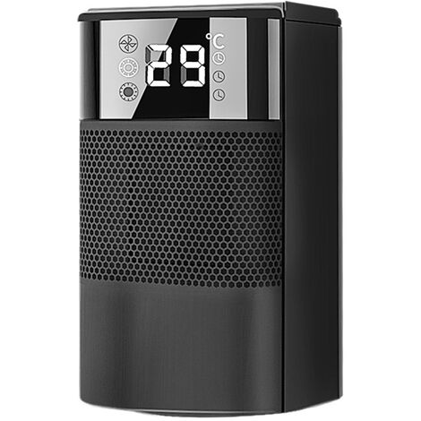 Chauffage d'espace, chauffage électrique en céramique à chauffage rapide de 700 W pour une utilisation en intérieur avec thermostat, 3 modes, affichage LED, radiateurs portables oscillants, idéal pour