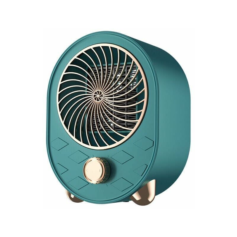 Chauffage d'espace, petit chauffage d'espace intérieur, chauffage d'espace portable pour bureau, maison, chambre, salle de bain, bureau, vert