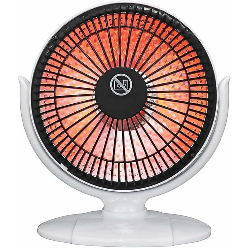 Aougo - Chauffage d'espace Portable, 200 w Mini radiateur électrique à Tube de Quartz Infrarouge Portable pour Bureau, Maison, pièce entière