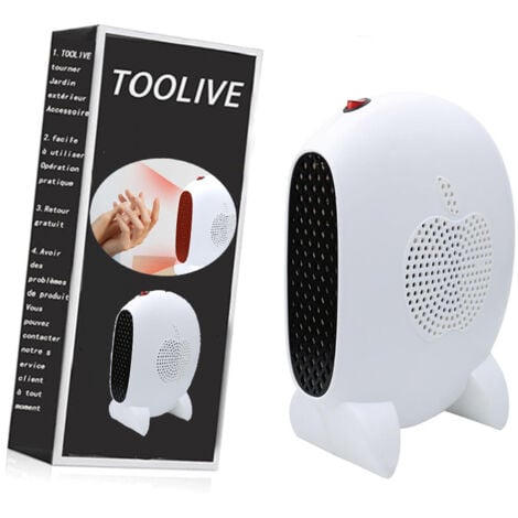 Chauffage d'espace portable, mini radiateur soufflant de bureau, petit radiateur électrique personnel pour chambre à coucher, bureau