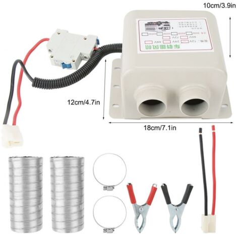Chauffage électrique 600W à 2 trous. chauffage d'hiver. dégivreur de fenêtre. désembueur pour maison et voiture. 12v
