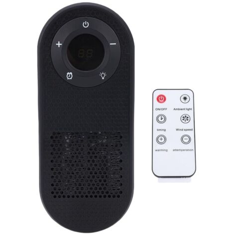 Chauffage électrique à brancher, prise murale à distance, faible bruit, avec minuterie, veilleuse pour maison et bureau, ue, 220V