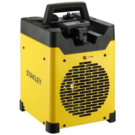Chauffage électrique chantier industriel 3000W + projecteur LED - Stanley