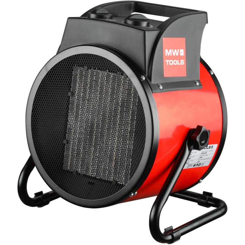 Chauffage électrique de chantier portable 5kW 400V résistance ptc Mw Tools WEL05C