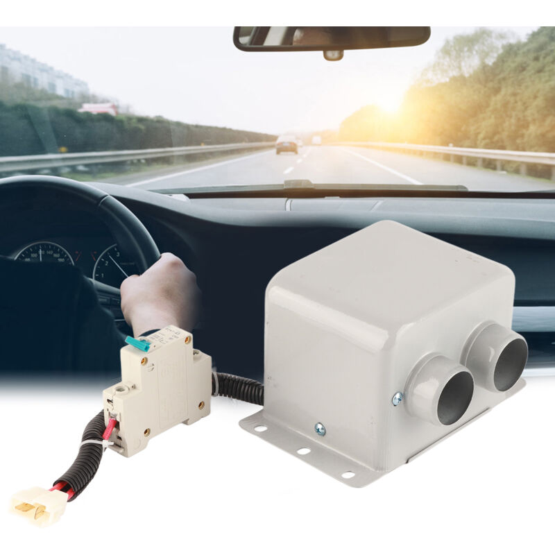 Trimec - Chauffage électrique de voiture à 2 trous, 600 à 800W, chauffage d'hiver, dégivreur de fenêtre, désembuage