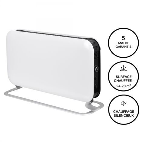 Chauffage électrique instantané 2000W – Convecteur mobile avec ventilateur intégré – Chauffage ultra rapide pour espaces confinés – Mill