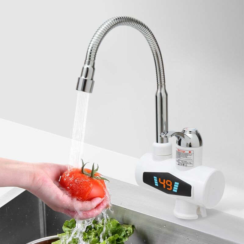 Senderpick - Chauffage électrique Robinet de cuisine Indicateur de température led Robinet