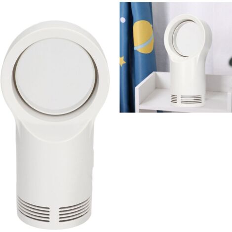 Chauffage électrique sans lame. Portable. petit. blanc. sans feuilles. pour le bureau et la maison