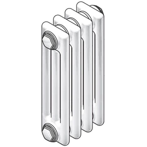 Chauffage élégant : radiateur tubulaire en acier Zehnder Charleston