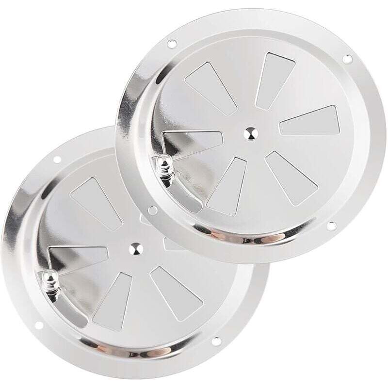 Fitags - Chauffage et climatisation Grille de Ventilation Ronde, Grille d'aération 125 mm en Acier Inoxydable Conduit Moustiquaire Grille