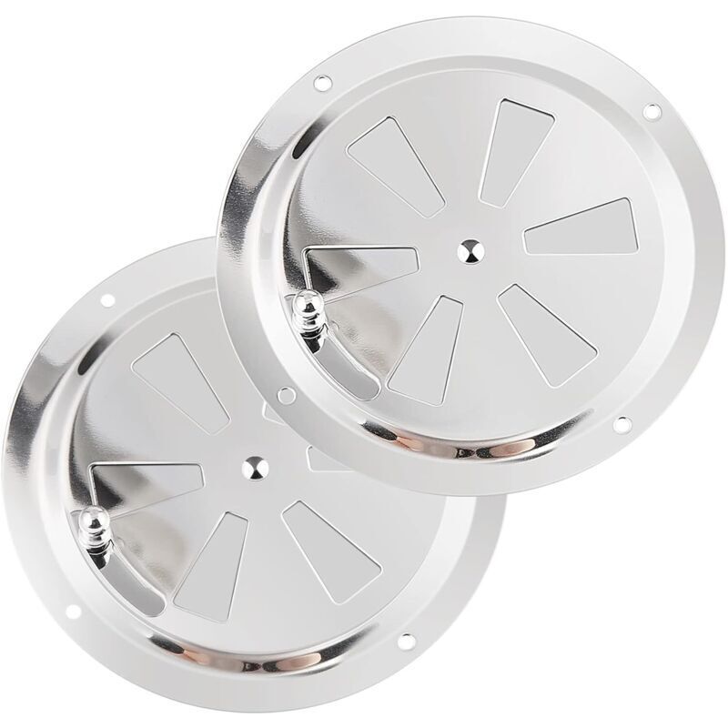 Gabrielle - Chauffage et climatisation Grille de Ventilation Ronde,Grille d'aération 125 mm en Acier Inoxydable Conduit Moustiquaire Grille