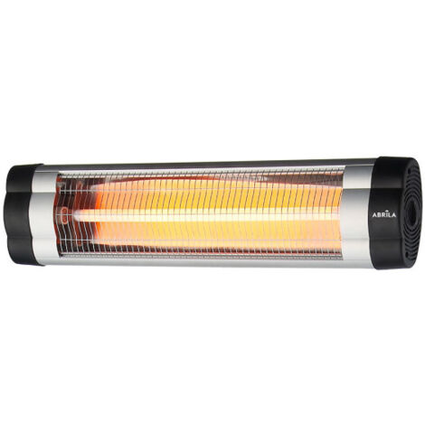 Chauffage extérieur abrila austral noir 1500 watts aluminium