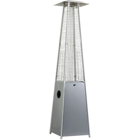 Chauffage extérieur - Acier - Gris - 13kW