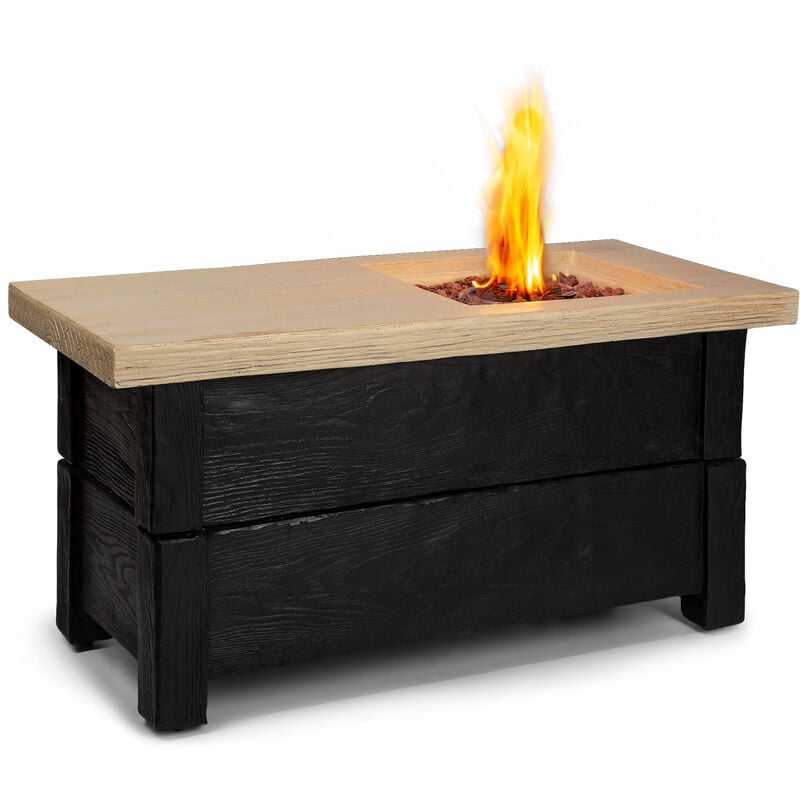 Blumfeldt - Chauffage à gaz corinth - 40.000btu/13kw - couverture brûleur en acier inoxydable - noir