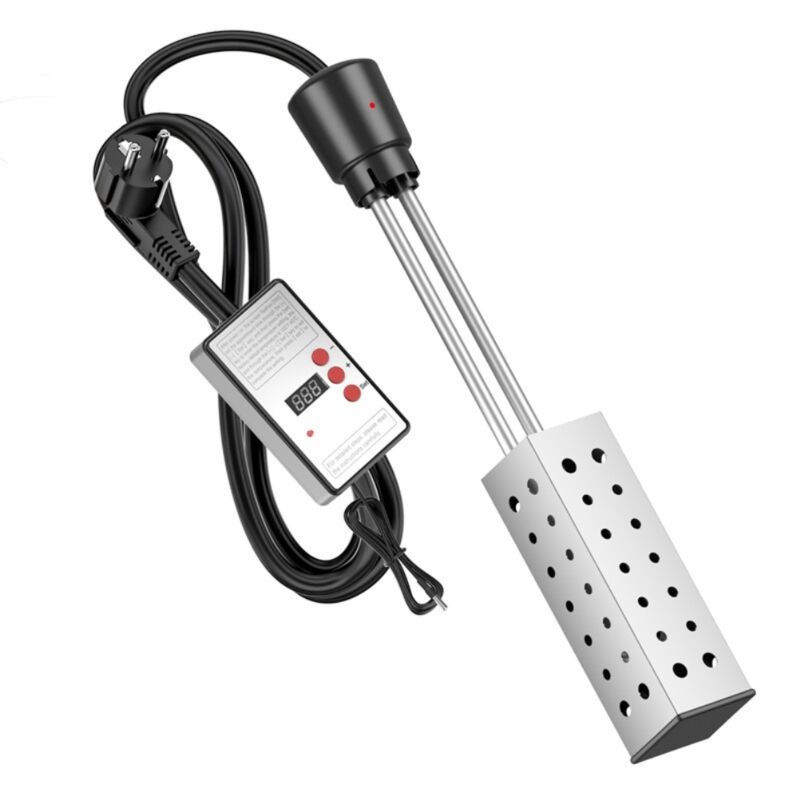 Chauffage immersion électrique pour seau, piscine ou baignoire, haute puissance, thermostat
