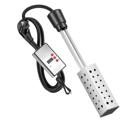 Chauffage immersion électrique pour seau, piscine ou baignoire, haute puissance, thermostat