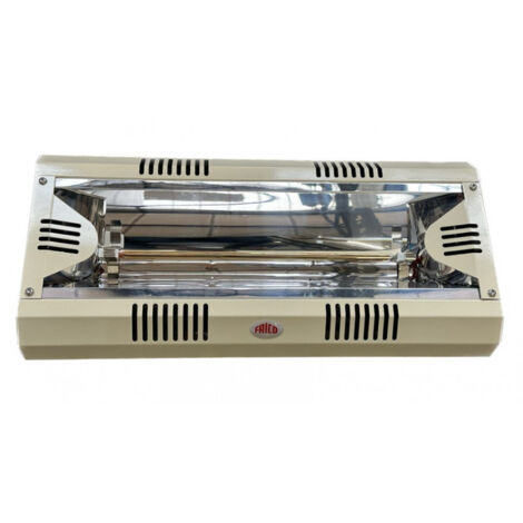 Chauffage infrarouge 1500W court ivoire 437x202x86mm lisse 230V pour tertiaire interieur IP20 IRCF15L