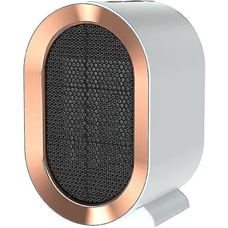 Chauffage instantané, chauffage portable écoénergétique de 1200 W, chauffage d'appoint compact en céramique, chauffage électrique à 2 vitesses avec interrupteur et prise européenne.