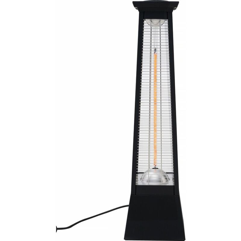 Habitat Et Jardin - Chauffage électrique radiant en fibre de carbone 'Volcano' - 2000W - Noir