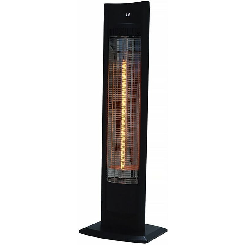 Habitat Et Jardin - Chauffage électrique radiant 'Tornado' - 2000W - Noir