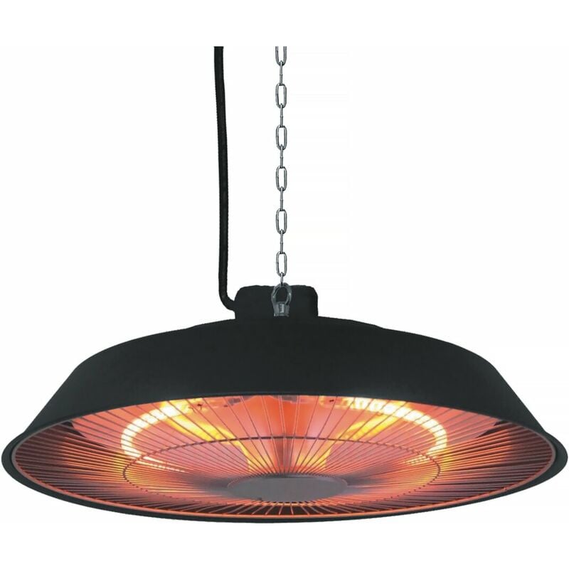 Habitat Et Jardin - Chauffage électrique suspendu - 1500W - Noir