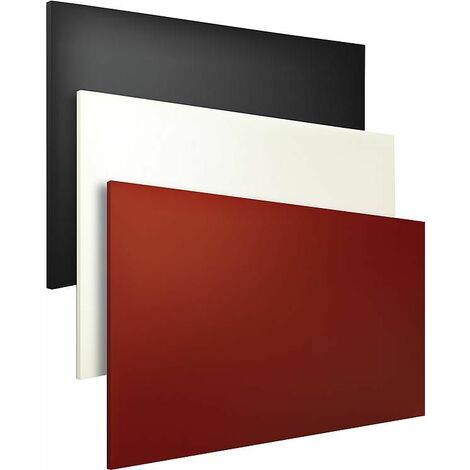 Chauffage mural infrarouge acier revetu epoxy - rouge 587 x 1167 x 45 mm - 800W
