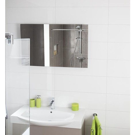 Chauffage mural infrarouge miroir - epaisseur 6 mm 620 x 620 x 50 mm - 400W