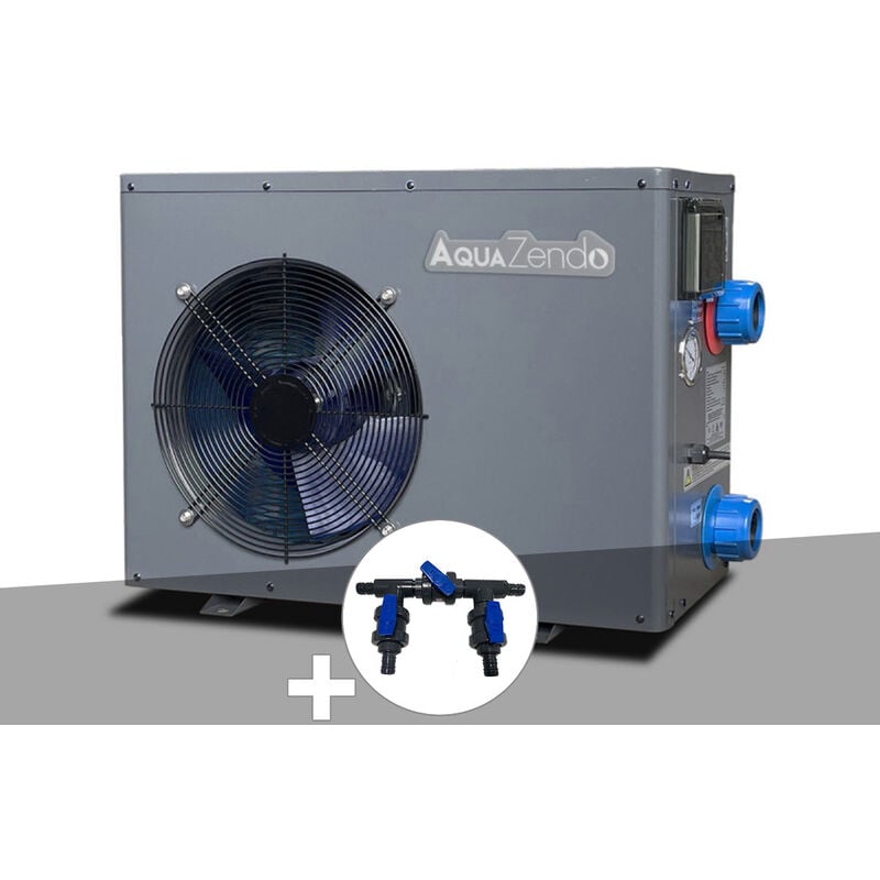 Aquazendo - Pompe à chaleur 8 kW Aqua Premium 8000 + Kit by-pass ø 32/38/50 mm