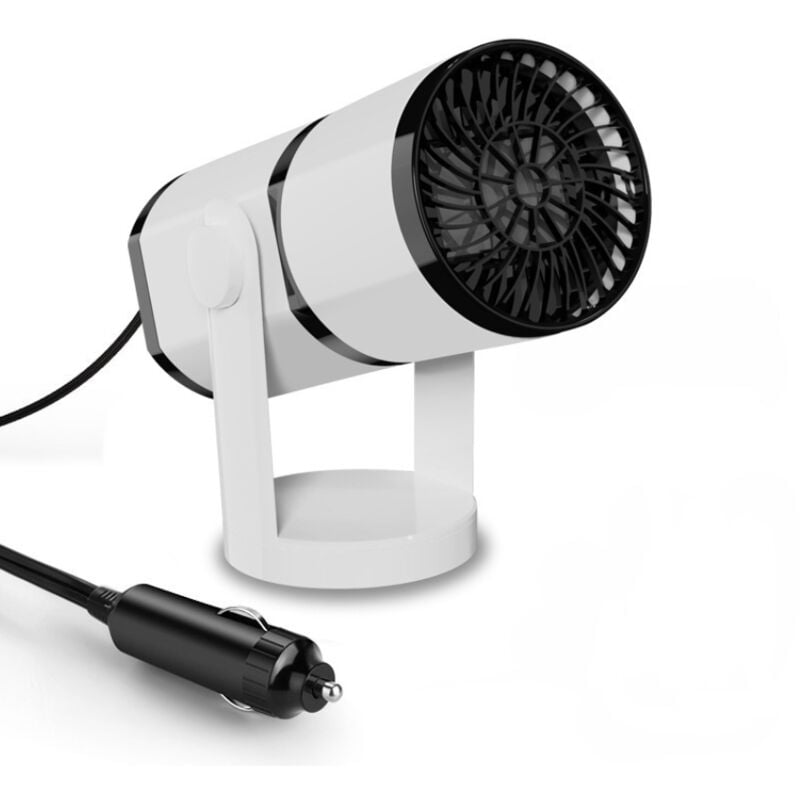 Shining House - Chauffage portable 2 en 1 pour voiture - Désembueur et dégivreur - Rotation à 360 degrés