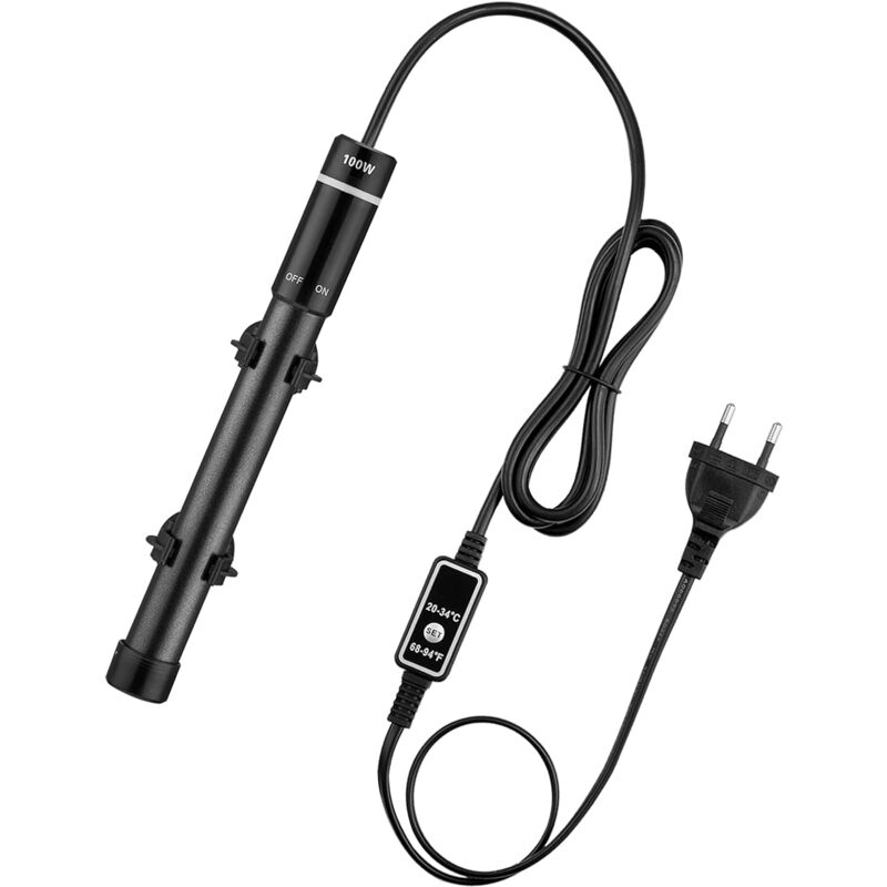 Chauffage pour Aquarium 100W, Chauffage Aquarium Température Réglable pour Réservoir de Poissons