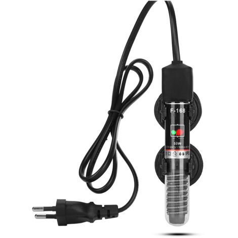 Chauffage pour Aquarium 50W Mini, Température Constante 26℃, Prise UE 220V‑240V pour Petits Réservoirs à Poissons