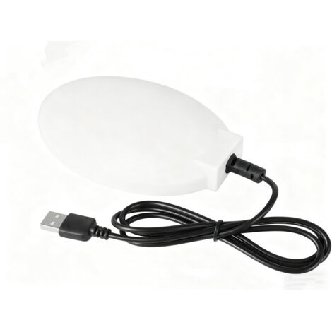 Chauffage pour bain d'oiseaux amélioré pour l'extérieur en hiver, dégivreur d'étang, chauffe-eau 60 W pour bain d'oiseaux, contrôle thermostatique avec arrêt automatique, convient pour jardin et pelou