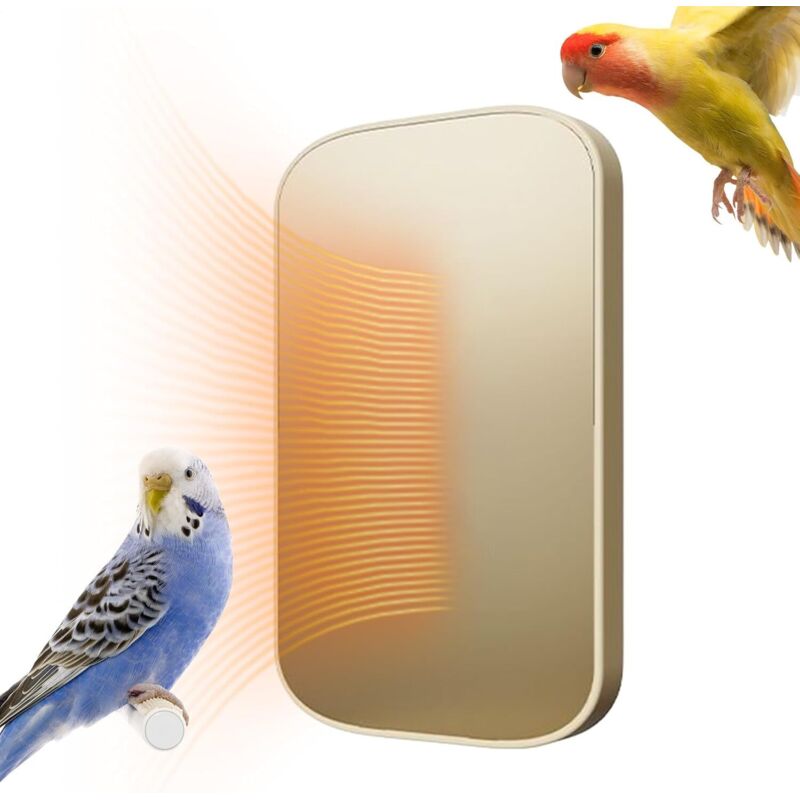 Chauffage pour Cage d'oiseaux - Perchoir Chauffant pour Cage De Perrochet Anti-Morsure pour Voyages Nocturnes Conure Hamac Volière Lapins Balcon