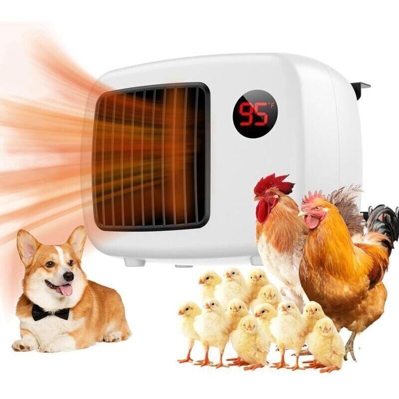 Serbia – Chauffage pour niche chien 600 W avec thermostat – Isolation hivernale – Câble résistant aux morsures – Système de température variable