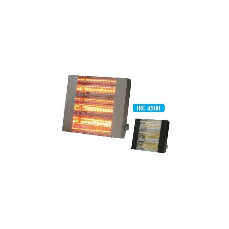 Sovelor - Chauffage radiant électrique inox infrarouge halogène quartz 4500W - IRC4500CI