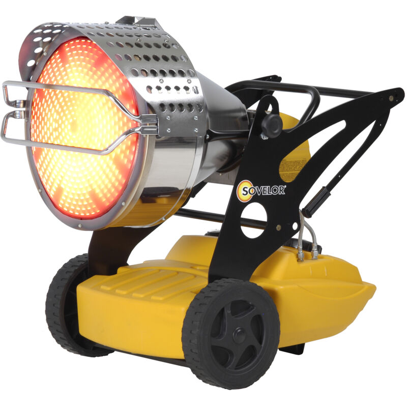Sovelor - Chauffage radiant mobile Fioul 43kW (sans cheminée)-Flash 1