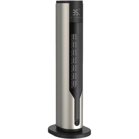 Chauffage, radiateur soufflant en céramique PTC, tête vibrante à télécommande verticale, peut être chauffé à une heure fixe
