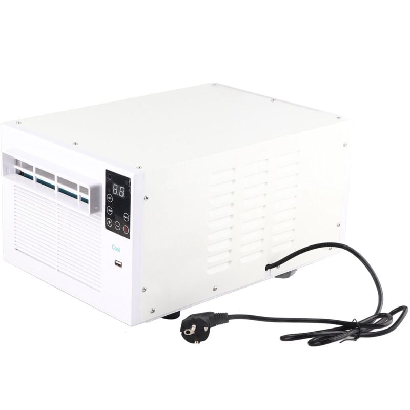 Chauffage Refroidi par Air 280 w 16-30 ℃ Climatiseur Compact à Faible Consommation Mode Veille Chargement usb Écran Tactile Télécommande Faible Bruit