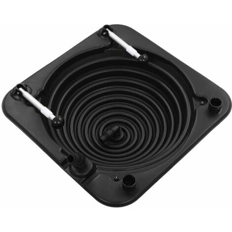 Chauffage solaire de piscine 75x75x36 cm HDPE Aluminium CFW21069