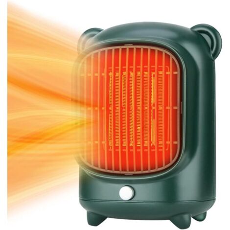 Chauffage soufflant, 220-240 V, chauffage soufflant PTC à économie d'énergie, chauffe rapide en 3 secondes, double protection, petit chauffage d'appoint pour bureaux et chambres