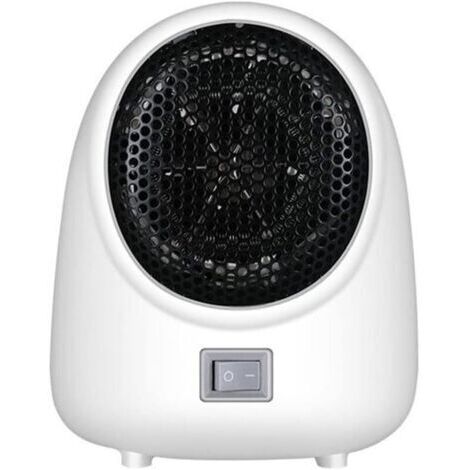 Chauffage soufflant à action rapide, souffleur d'air chaud, mécanique, compact, pratique, mini chauffage pour la maison et le bureau, chauffage silencieux, chauffage électrique (couleur : blanc)