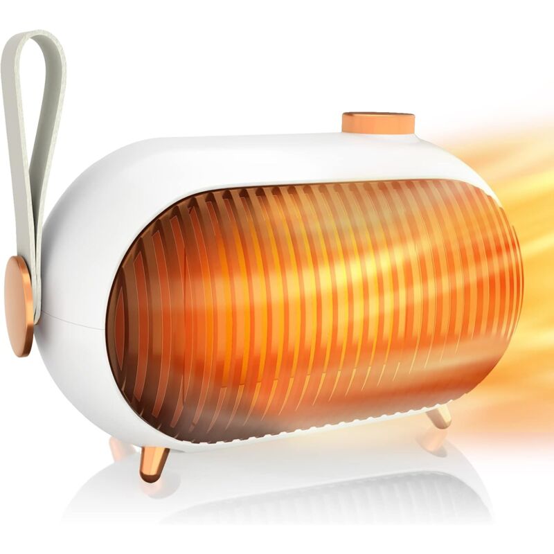 Chauffage soufflant céramique 900W, hpylif·h Radiateur Soufflant avec Réglage de la puissance à 3 vitesses, 3 secondes pour chauffer Chauffage