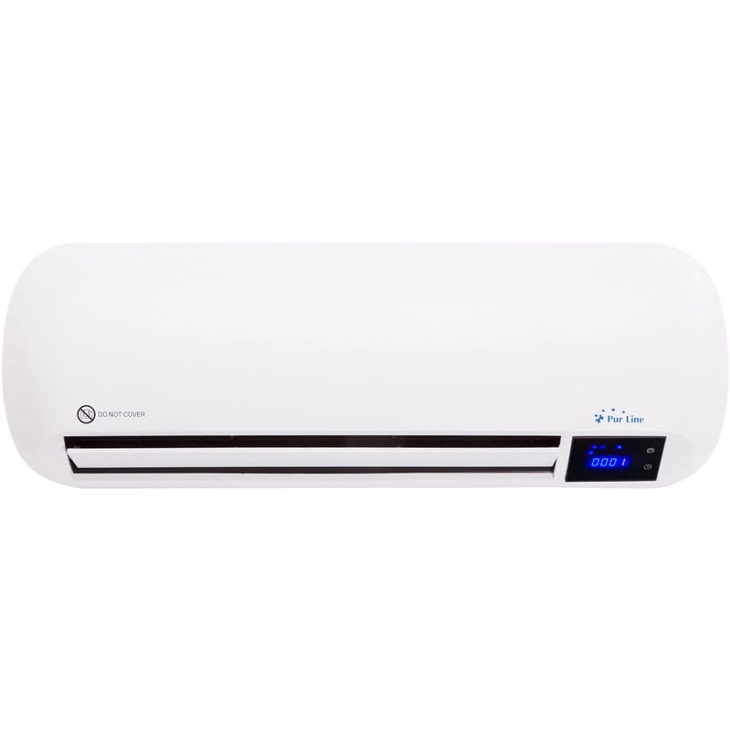 

Calefactor split cerámico 2000 W, mural, blanco, mando a distancia, temporizador, 3 modos de funcionamiento