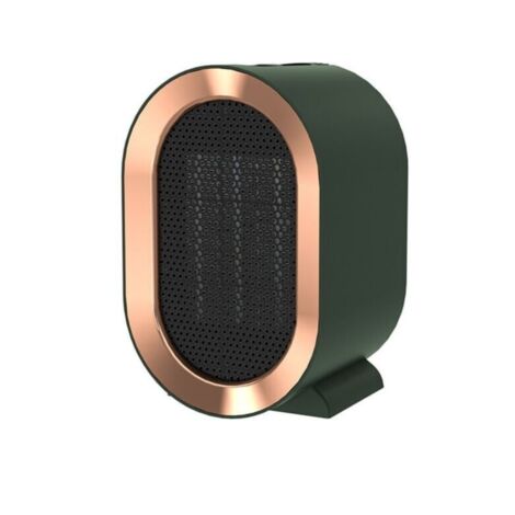 Chauffage soufflant de salle de bain de 1200 watts Mini radiateur soufflant en céramique portable Chauffage électrique mobile électrique silencieux pour la maison et le petit bureau.vert