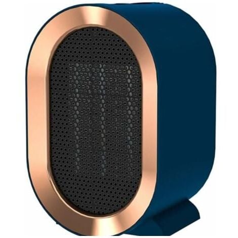 Chauffage soufflant de salle de bain Mini chauffage d'appoint Chauffage soufflant portable en céramique Silencieux électrique Chauffages électriques mobiles pour la maison et le petit bureau 1200W