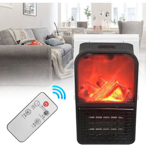 Chauffage soufflant électrique 1000W – Télécommande – Arrêt automatique – Silencieux – Pour espaces confinés – 220-240V