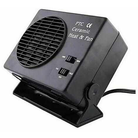 Chauffage soufflant électrique portable en céramique pour voiture, dégivreur et désembueur de vitres, 25 A, 300 W, 12 V