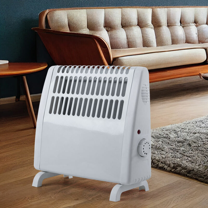 Chauffage soufflant électrique antigel thermostat chauffage électrique réglable chauffage par convection, blanc, 450 watts, LxHxP 26,5x28x12cm