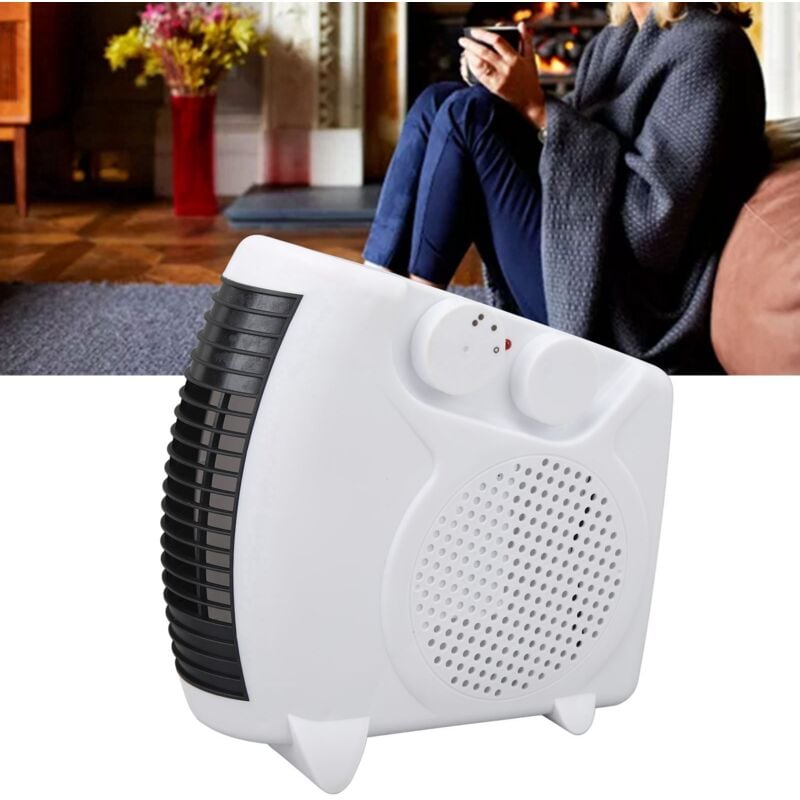 Trimec - Chauffage soufflant Portable, chauffage rapide, température réglable, Mini radiateur pour la maison et le bureau, ac