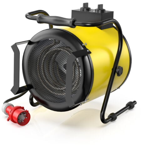 9kW - Radiateur Industriel, Thermostat & Angle Réglable pour Chantier - DAHTEC